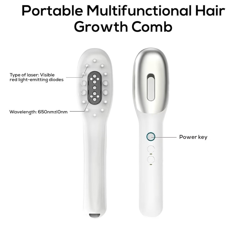 Laser Therapy Hair Growth Comb - White